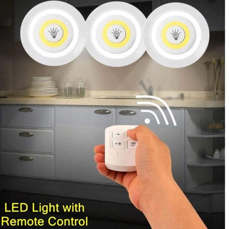 Pack of 3 LED Remote Control Lights