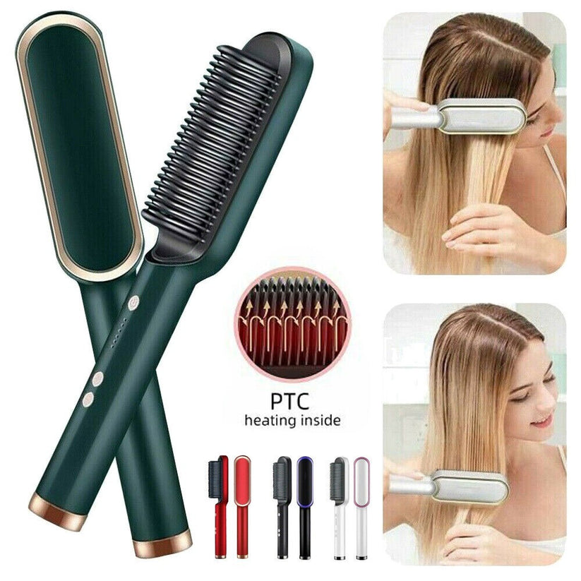 Electric Professional Hair Straightening Brush