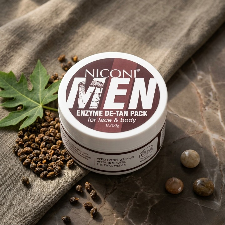 Niconi Men Enzyme De-Tan Pack for Face & Body