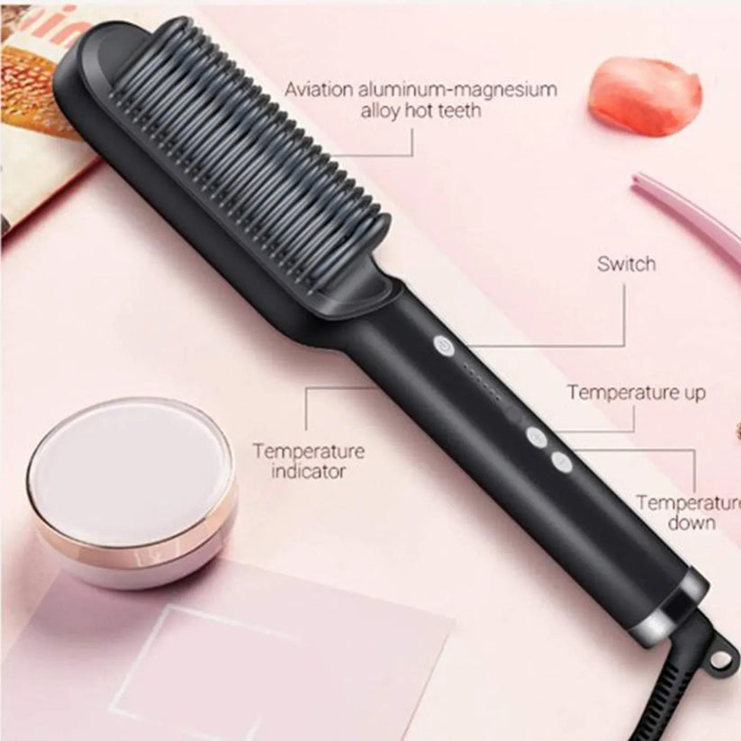 Electric Professional Hair Straightening Brush